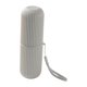 thumbnail image 1 of Organizador de contenedores de viaje para cepillos de dientes, viajes de negocios, portavasos de lavado, caja de almacenamiento de cepillos de dientes gris, 1 of 7