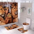 thumbnail image 1 of Exquisite Floral Home Waterproof Bathroom 4 Sets, 1 of 6
