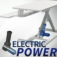 thumbnail image 6 of VIVO White Electric 36" Standing Desk Monitor Riser, Dual Arm Sit Stand Tabletop, 6 of 8