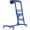 Pure blue, variant on 400 lb Topside Engine Creeper - Adjustable Height 48-76 in - Collapsible Over-Engine Rolling Platform with Padded Deck, 5 Swivel Casters & 4 Locking Brake Wheels for Trucks - Pure Orange