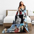 thumbnail image 6 of Super Soft Throw Blanket Josh Music Hutcherson Throw Blanket Fuzzy Blankets Bed Couch Decor for Men Women Adult Nap Bedroom Office Sofa Living Room Bedroom 80x60 in, 6 of 6