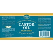 Baar Castor Oil, 4 oz - Cold-Pressed, Cold-Processed, Hexane Free