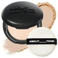 thumbnail image 1 of ACERCA DE TONE Blur Powder Pact 0.32oz - Polvo compacto compacto con espejo y soplo Ajuste de maquillaje Acabado Desenfoque Natural Translúcido Ligero Control de aceite de sebo facial Fórmula vegana (, 1 of 5
