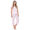 thumbnail image 2 of Casual Nights Women's Dot Short Sleeve Capri Pajama Set, 2 of 5
