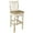 Buckskin, variant on Montana Collection Counter Height Barstool w/ Back - Buckskin Upholstery, Clear Lacquer Finish