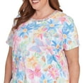 thumbnail image 4 of Alfred Dunner Womens Plus-Size Spring Butterfly Crew Neck Top, 4 of 4
