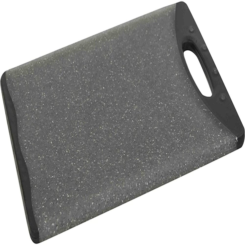 Granite Gray HOME BASICS CB44821 Dual Sided Plastic Cutting Board 8 x 12 
