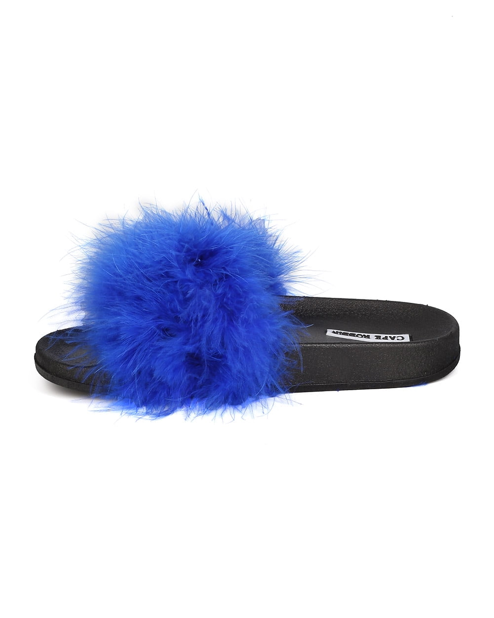 blue feather shoes