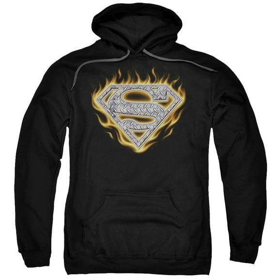 Superman - Steel Fire Shield - Pull-Over Hoodie - XXX-Large