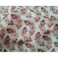 thumbnail image 4 of oneOone Silk Tabby Fabric Leaves & Floral Block Printed Craft Fabric BTY 42 Inch Wide, 4 of 4