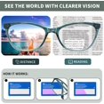 Bifocal Reading Glasses Women Cat Eye Blue Light Blocking Computer