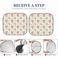 thumbnail image 7 of Uemuo Rose Flowers Printed 2 PCS Car Windshield Sun Shade, Auto Sun Heat and UV Rays Blocker, Foldable Automotive Front Window Sunshade Protector, 7 of 7