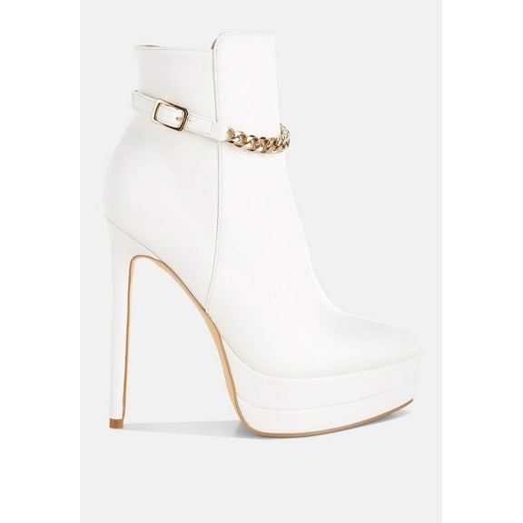 Narok Metallic Chain Detail Boots