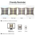thumbnail image 6 of Unique Bargains Plaids Square Decorative Throw Pillow Covers, 2-Pack , 18" x 18" #7, 6 of 7