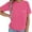 Hot Pink, variant on Gunia Womens Maternity Tshirt Nursing Comfort Breastfeeding Shirts For Mama Zipper Tops Distressed Pregnancy Clothes With Pocket Leisure Stylish Dailywear
