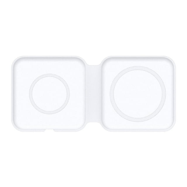 inalámbrico plegable 2 en 1 con doble carga magnética , Color blanco, compatibilidad amplia práctica Baoblaze Estación de carga del teléfono de la tableta