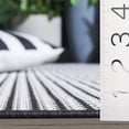 thumbnail image 4 of SAFAVIEH Terrace Eadaoin Geometric Indoor/Outdoor Area Rug, Black/White, 5'3" x 7'6", 4 of 11