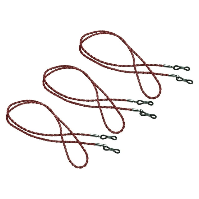 Unique Bargains Eyeglass Eye Glasses String Holder Men Women Sunglasses Retainer Red 3 Pack