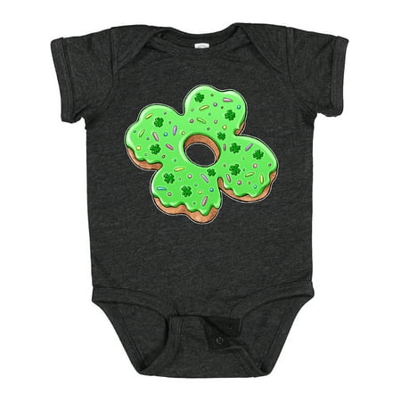

Inktastic St. Patricks Day Four Leaf Clover Donut with Sprinkles Boys or Girls Baby Bodysuit