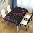 thumbnail image 4 of Yayeee Tablecloths 54" x 72" Rectangle Wrinkle Resistant Party Table Cover, Dark Purple Floral Pattern, 4 of 8