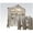 Bone White, variant on ACME 61134 2 Piece Versailles Hutch & Buffet, Bone White - 94 x 75 x 22 in.
