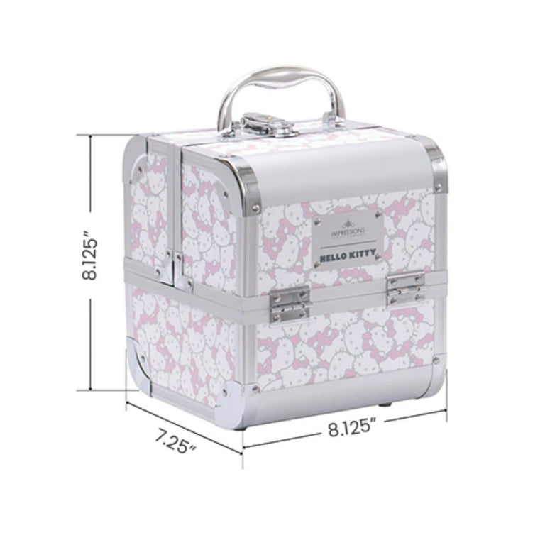 HELLO KITTY メイクボックス Impressions Vanity Hello Kitty Makeup Organizer & Travel Case with