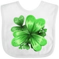 thumbnail image 3 of Inktastic Painted Clover Patch Shamrocks for St. Patricks Day Boys or Girls Baby Bib, 3 of 4