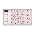 thumbnail image 2 of JIALIOU Nylon Trifold Card Wallet with ID Window Zipper Pocket for Men Women Teen Vertical Stripes Of Hearts, 2 of 7