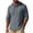 #04 Gray, variant on Men's Hooded Henley Pullover, Button Front Long Sleeve Hoodie, Vacation Solid Sweatshirt for Casual Vacation, Gray 2XL