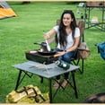 thumbnail image 4 of ARROWHEAD OUTDOOR 39" Aluminum Folding Camp Roll Up Table w/ Adjuatble Height, Undertable Mesh Storage, Carry Bag, 4 of 9