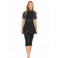 thumbnail image 1 of KXCFCYS Modest Short Sleeve Muslim Swimsuit Burkini Islamic Swimwear Hijab for Women, 1 of 7