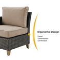 thumbnail image 2 of Grand Patio Outdoor Furniture, Patio Wicker Right Arm Sofa, Beige, 2 of 6
