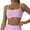 Pink, variant on Ltctricy Sports Bras for Women Seamless Square Neck Spaghetti Strap Stretchy Yoga Bras Camisole Workout Bralettes