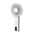 thumbnail image 2 of Portable Fan Handheld,2000mAh Rechargeable Battery,4 Speed Wind,LED Digital Display,Foldable Electric Personal Mini Travel Fan,Summer Essentials Gifts for Women Girl(White), 2 of 6