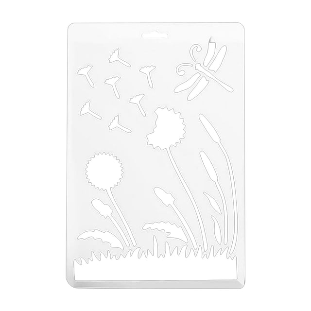 Clearance! beishanbush Home Decor Drawing Template A4 Size Plastic Material Hollow Diy Handmade Album Material One Size Multi-Color