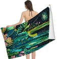 thumbnail image 2 of PHYHOO Cactus Design Sand Free Microfiber Beach Towel Lightweight Oversized Quick Dry for Kids &amp; Adults for Swimming, Pool, Camping, Yoga, Traveling Essentials 30x60in, 2 of 8