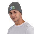 thumbnail image 5 of LNWH Knitted Acrylic Hat, Energy Saving Pattern Winter Beanie Hat for Cold Weather, Deep Heather, 5 of 8