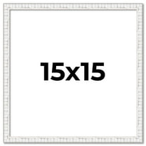 15x15 Frame White Real Wood Picture Frame Width 0.75 inches | Interior Frame Depth 0.5 inches |