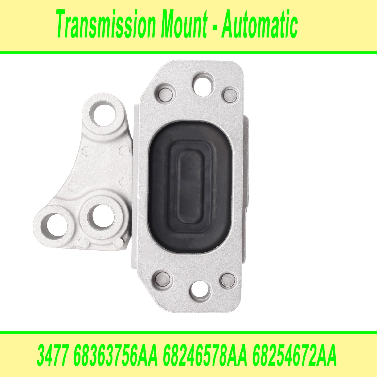 Engine Motor Mount Compatible with 2016-2018 Fiat 500X 2015-2020 Renegade 17-20 Compass 15-18 Ram promaster city 2.4L Replace for A5862 A5898 68258599AA 68363755AA 68363756AA