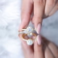 thumbnail image 6 of Rosec Jewels IGI Certified Lab Grown Diamond Engagement Ring with Halo - 0.9 Carat - E-VS1 Quality - Jewelry for Special Person, 14K Yellow Gold, US 9.00, 6 of 8