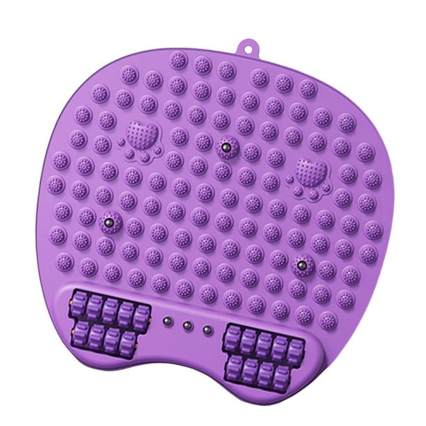 Masajeador de pies para ejercicios, masajeador de pies, tablero sensorial, portátil, ligero Púrpura