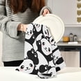 thumbnail image 5 of GZHJMY Cute Panda Kitchen Dish Towels Set of 6,Dishcloths,Absorbent Soft Towels Hand Towels, Tea Towels,18" x 28", 5 of 6