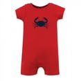 thumbnail image 2 of Hudson Baby Infant Boy Cotton Rompers 3pk, Crab, 3-6 Months, 2 of 4