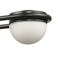 thumbnail image 5 of Atlas Lighting and Home 4-Light Vanity Light with Dome Glass Shades - 31" - Matte Black, 5 of 6