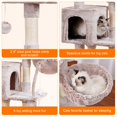 thumbnail image 4 of Árbol para Gatos Heybly Muchroom con Juguete para Gatos de Interior Beige, 4 of 9