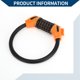 thumbnail image 5 of Candado de cable para bicicleta Unique Bargains, candado en espiral de 5 dígitos, candado de cable para bicicleta, acero, 40 cm, negro y naranja, 1 pieza, 5 of 6