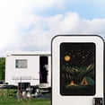 thumbnail image 2 of POLERO Forest Camping Moon RV Window Shade,17.3x26 inch Foldable Blackout Camper Door Window Cover for Sun Shades UV Rays Protection, Fashion RV Accessories Universal Fit, 2 of 7