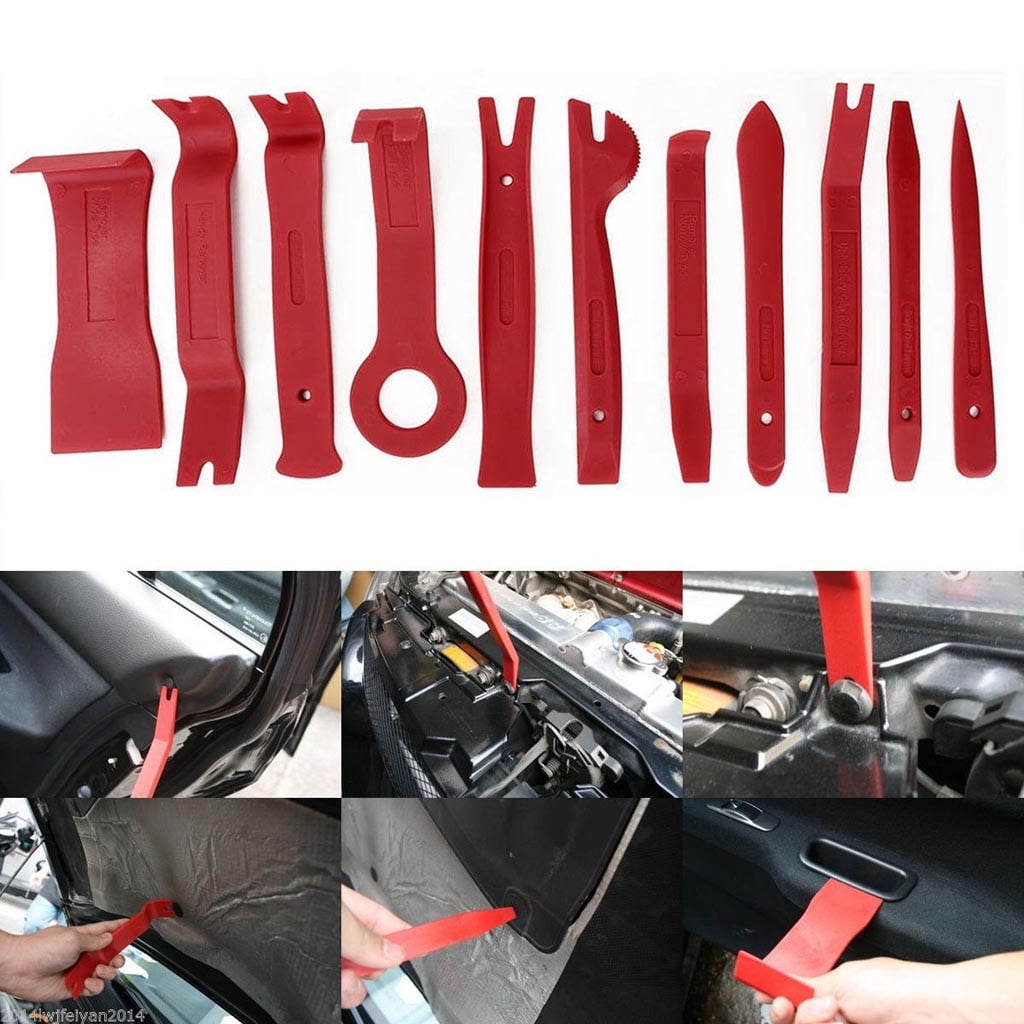 11pcs/set Auto Car Audio Door Dash Tirm Panel Install