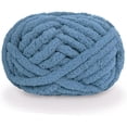 thumbnail image 1 of Nvzi 1 ovillo de hilo de chenilla grueso para tejer, ideal para mantas tejidas a mano, hilo extrasuave para mantas grandes, color azul., 1 of 5