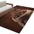 thumbnail image 2 of Coffee Beans 3'x5' Washable Rug, Dark Brown Falling Cafe Bean Sacks Modern Non-Slip Area Rugs for Entryway Kitchen Classroom, StainResistant Dorm Throw Carpet, Low Pile Soft Indoor Floor Mat, 2 of 9